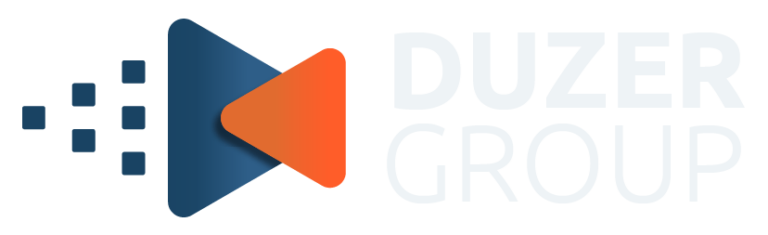 Duzer Group Full logo with white text